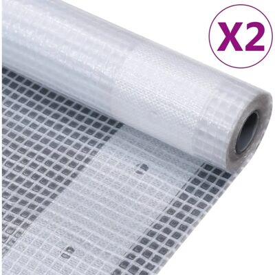 vidaXL 2x Bâches Leno Blanches Tente de Remplacement Tarp - Bâche vidaXL 2x Bâches Leno Blanches Tente de Remplacement Tarp - Bâche