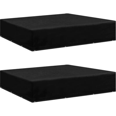 vidaXL Gartenmöbelabdeckungen Set - 250x250x70 cm - Schwarz vidaXL Gartenmöbelabdeckungen Set - 250x250x70 cm - Schwarz