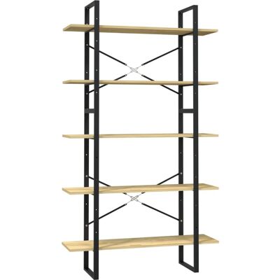 vidaXL Kiefernholz 5-Etagen Bücherregal - Wohnzimmer Stauraum vidaXL Kiefernholz 5-Etagen Bücherregal - Wohnzimmer Stauraum