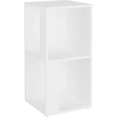 vidaXL Hoekboekenkast Wit Spaanplaat - Hoekkast vidaXL Hoekboekenkast Wit Spaanplaat - Hoekkast