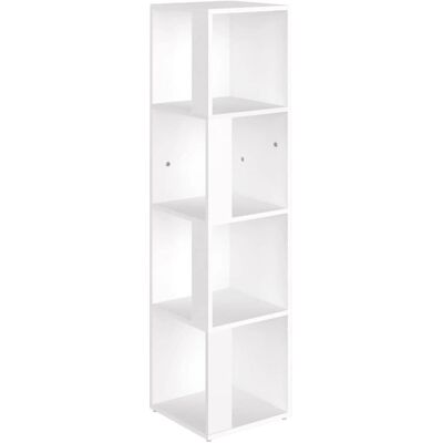 vidaXL Étagère d'angle blanche 33x33x132cm - Armoire d'angle - Publicité vidaXL Étagère d'angle blanche 33x33x132cm - Armoire d'angle - Publicité