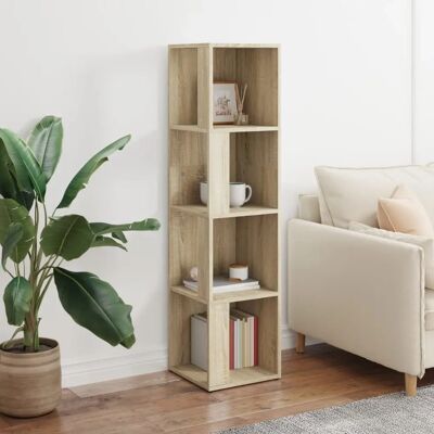 vidaXL Hoekkast Sonoma Eiken 33x33x132 cm Spaanplaat - Hoekkast vidaXL Hoekkast Sonoma Eiken 33x33x132 cm Spaanplaat - Hoekkast