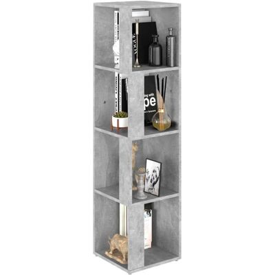 vidaXL Hoekkast van spaanplaat grijs 33x33x132 cm - Corner Shelf vidaXL Hoekkast van spaanplaat grijs 33x33x132 cm - Corner Shelf