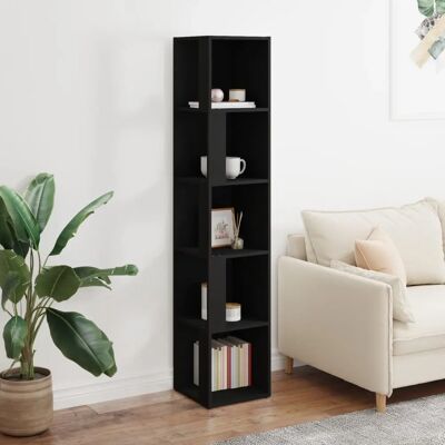 vidaXL Schwarzes Eckschrank Verbundholz Aufbewahrung - Corner Cabinet vidaXL Schwarzes Eckschrank Verbundholz Aufbewahrung - Corner Cabinet