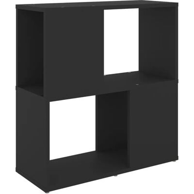 Bibliothèque en bois d'ingénierie noire vidaXL - Rangement salon - Publicité Bibliothèque en bois d'ingénierie noire vidaXL - Rangement salon - Publicité