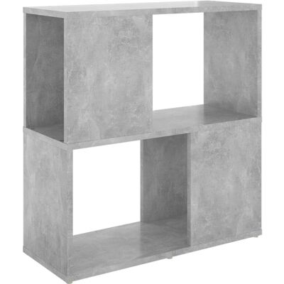 vidaXL Betongraues Bücherregal - 60x24x63 cm Holzregal vidaXL Betongraues Bücherregal - 60x24x63 cm Holzregal