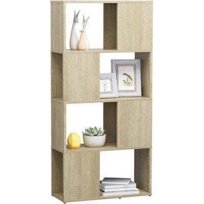 vidaXL Bücherregal Raumteiler Sonoma Eiche 60x24x124,5cm vidaXL Bücherregal Raumteiler Sonoma Eiche 60x24x124,5cm
