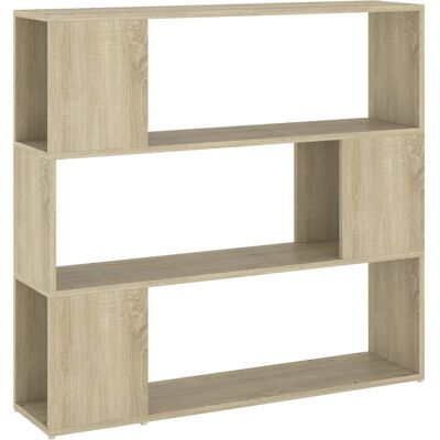 vidaXL Awo56615 Bücherregal Sonoma Eiche - Raumteiler Bücherregal vidaXL Awo56615 Bücherregal Sonoma Eiche - Raumteiler Bücherregal