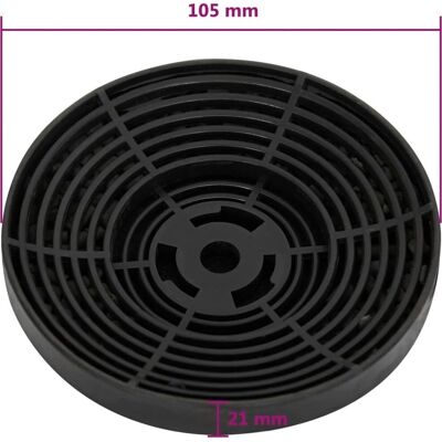 vidaXL 2 filtres à charbon pour hottes de cuisine vidaXL 2 filtres à charbon pour hottes de cuisine