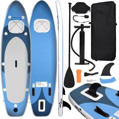 vidaXL Oppustelig Paddleboard Marineblå - 360x81x10 cm - Sæt vidaXL Oppustelig Paddleboard Marineblå - 360x81x10 cm - Sæt