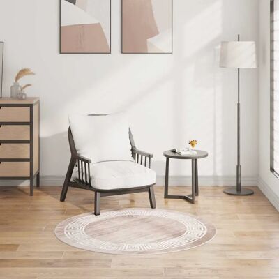 vidaXL Beige Vaskbar Tæppe 120 cm - Skruekefri vidaXL Beige Vaskbar Tæppe 120 cm - Skruekefri