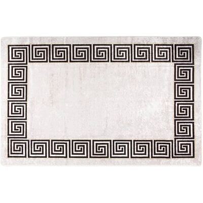 Maisonchic 160x230cm Beigefarbener Rutschfester Samtvelours-Teppich Maisonchic 160x230cm Beigefarbener Rutschfester Samtvelours-Teppich