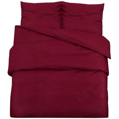 vidaXL Bordeaux Sengetøjsæt - Microfiber, 240x220 cm + 60x70 cm vidaXL Bordeaux Sengetøjsæt - Microfiber, 240x220 cm + 60x70 cm