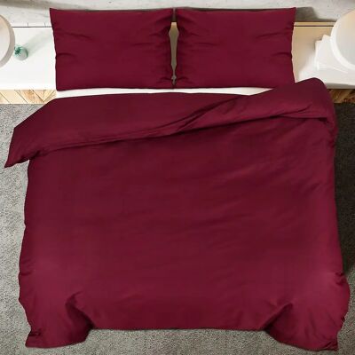 vidaXL Burgunder Bettwäsche Set - 260x240 cm Baumwolle vidaXL Burgunder Bettwäsche Set - 260x240 cm Baumwolle