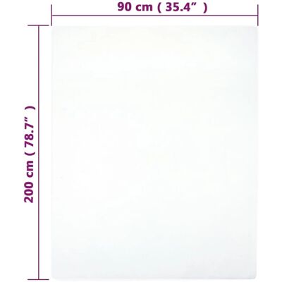 vidaXL 90 x 200 cm Jersey Spannbetttuch Baumwolle - Spannbettlaken vidaXL 90 x 200 cm Jersey Spannbetttuch Baumwolle - Spannbettlaken