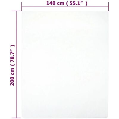 vidaXL 140x200 cm Jersey Spannbettlaken Baumwolle - Spannbettlaken vidaXL 140x200 cm Jersey Spannbettlaken Baumwolle - Spannbettlaken
