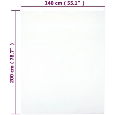 vidaXL 140x200 cm Jersey Spannbettlaken Baumwolle - Spannbettlaken vidaXL 140x200 cm Jersey Spannbettlaken Baumwolle - Spannbettlaken