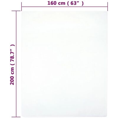 vidaXL Hvid jersey-sengelagen 160x200cm - Sengelagen vidaXL Hvid jersey-sengelagen 160x200cm - Sengelagen