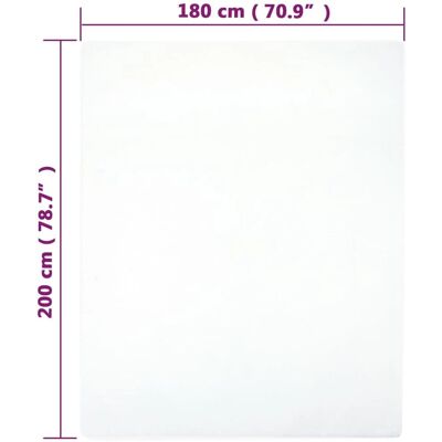 vidaXL 180 x 200 cm Baumwoll Jersey Spannbettlaken vidaXL 180 x 200 cm Baumwoll Jersey Spannbettlaken