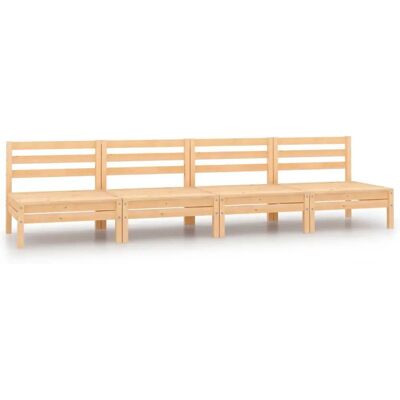 Siedzisko ogrodowe z litego drewna sosnowego vidaXL 810626 Siedzisko ogrodowe z litego drewna sosnowego vidaXL 810626