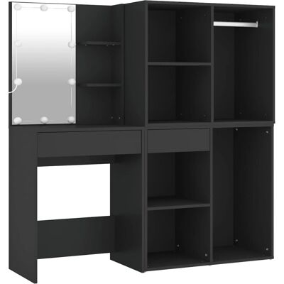 vidaXL 3082027 Ensemble de coiffeuse pour chambre - Avec lumières LED - Publicité vidaXL 3082027 Ensemble de coiffeuse pour chambre - Avec lumières LED - Publicité