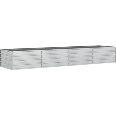 vidaXL Hochbeet - 320x80x45 cm Verzinkter Stahl Silber - Gartenbeet vidaXL Hochbeet - 320x80x45 cm Verzinkter Stahl Silber - Gartenbeet