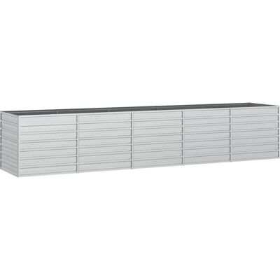 vidaXL Gartengehölz aus verzinktem Stahl Silber - Hochbeet vidaXL Gartengehölz aus verzinktem Stahl Silber - Hochbeet