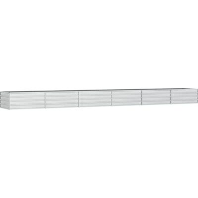 vidaXL Garten Hochbeet 600x80x45 cm Galvanisierter Stahl Silber Blumentopf - Hochbeet vidaXL Garten Hochbeet 600x80x45 cm Galvanisierter Stahl Silber Blumentopf - Hochbeet