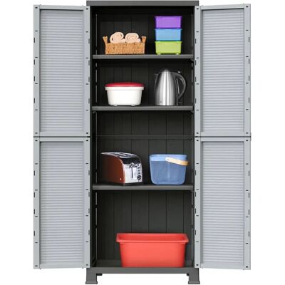 vidaXL Kunststoffschrank 68x39x171,5 cm - Aufbewahrungsschrank vidaXL Kunststoffschrank 68x39x171,5 cm - Aufbewahrungsschrank
