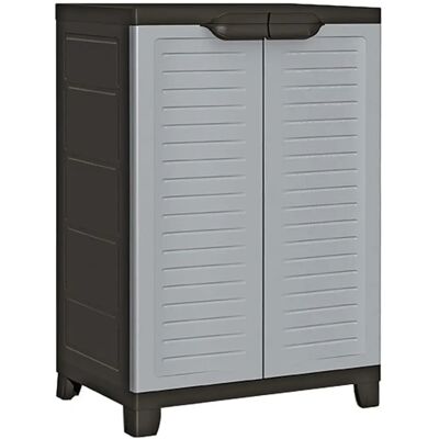 vidaXL Plastskabinet - 65x45x97 cm - Grå vidaXL Plastskabinet - 65x45x97 cm - Grå