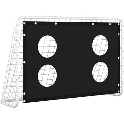 vidaXL Fußballtor Stahl 184x61x122cm - Trainingsnetz & Zielwand vidaXL Fußballtor Stahl 184x61x122cm - Trainingsnetz & Zielwand