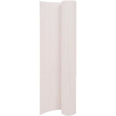 vidaXL Witte tuinhek - 90x400 cm - Dubbelzijdige privacyscherm vidaXL Witte tuinhek - 90x400 cm - Dubbelzijdige privacyscherm