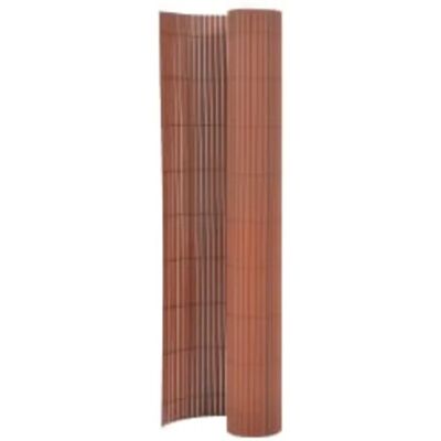 vidaXL Doppelzaun 90x400 cm Braun - Gartenzaun vidaXL Doppelzaun 90x400 cm Braun - Gartenzaun