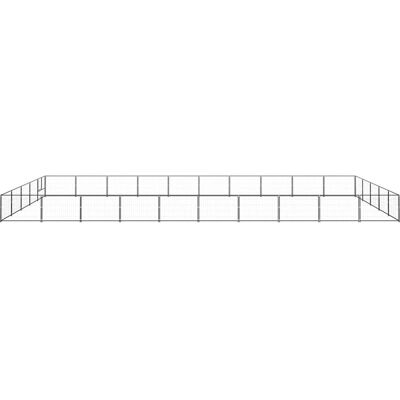 vidaXL Koiratarha Musta 50 m² Teräs Ulkokäyttöön - Koiratarha vidaXL Koiratarha Musta 50 m² Teräs Ulkokäyttöön - Koiratarha