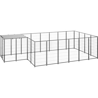 VIDAXL Nova Cage en Acier pour Chiens - Espace de Jeu Large VIDAXL Nova Cage en Acier pour Chiens - Espace de Jeu Large