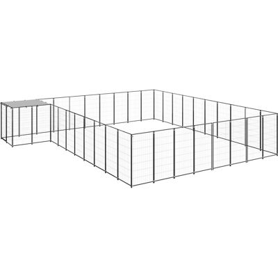 VidaXL Enclos pour Chiens en Acier Noir - 25,41 m² Enclos pour Chiens - Publicité VidaXL Enclos pour Chiens en Acier Noir - 25,41 m² Enclos pour Chiens - Publicité