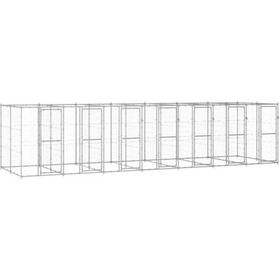 Zewnętrzna klatka dla psa ze stali ocynkowanej 16,94 m² - Kennel Zewnętrzna klatka dla psa ze stali ocynkowanej 16,94 m² - Kennel