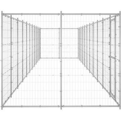 vidaXL Enclos pour chiens en acier galvanisé 26,62 m² - Cage pour chien - Publicité vidaXL Enclos pour chiens en acier galvanisé 26,62 m² - Cage pour chien - Publicité