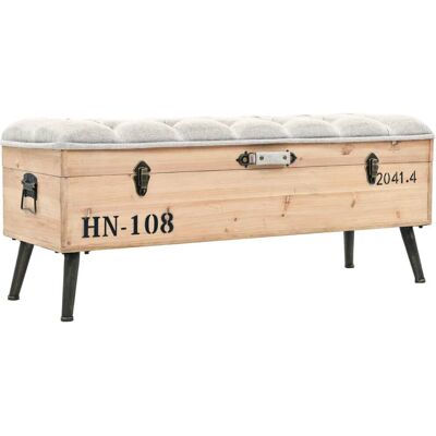 vidaXL Massiv Fichtenholz Aufbewahrungsbank 110cm - Aufbewahrungsbank vidaXL Massiv Fichtenholz Aufbewahrungsbank 110cm - Aufbewahrungsbank