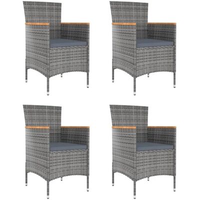 VidaXL Gartentisch Stuhl - Ergonomisches Rattan-Set VidaXL Gartentisch Stuhl - Ergonomisches Rattan-Set