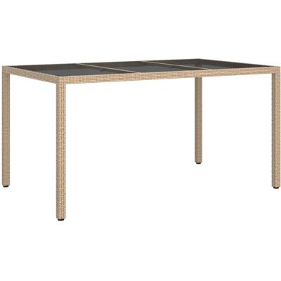 vidaXL Rattanowy Stół Ogrodowy 150x90cm - Meble Ogrodowe vidaXL Rattanowy Stół Ogrodowy 150x90cm - Meble Ogrodowe