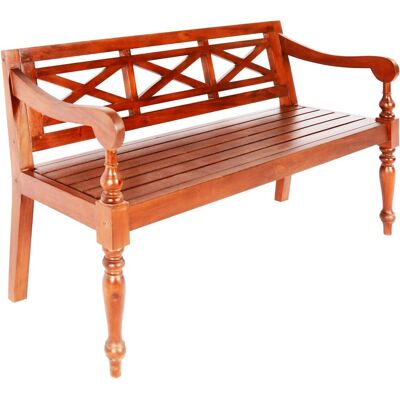 vidaXL Sitzbank 123 cm Mahagoni Dunkelbraun - Indoor Bench vidaXL Sitzbank 123 cm Mahagoni Dunkelbraun - Indoor Bench