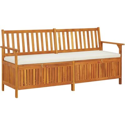VidaXL Gartentisch - Akazienholz, Polyesterkissen VidaXL Gartentisch - Akazienholz, Polyesterkissen