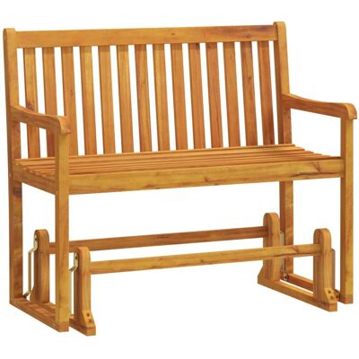 vidaXL Masywna huśtawka ogrodowa z drewna akacjowego - Ogrodowa huśtawka - 110 cm vidaXL Masywna huśtawka ogrodowa z drewna akacjowego - Ogrodowa huśtawka - 110 cm