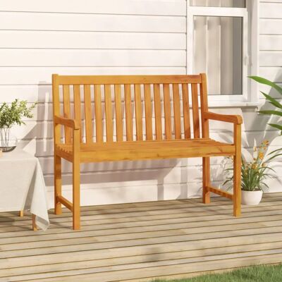 vidaXL Gartentisch 110 cm Massives Akazienholz Outdoor Sitz vidaXL Gartentisch 110 cm Massives Akazienholz Outdoor Sitz
