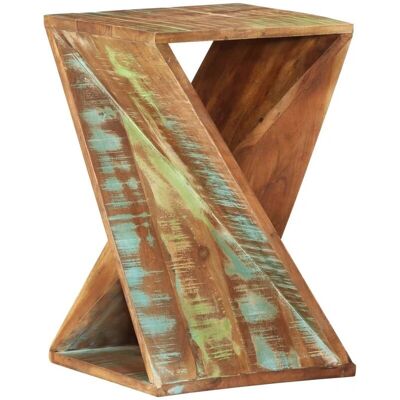vidaXL Massivholz recycelter Beistelltisch - Rustik Charm - 35x35x55 cm vidaXL Massivholz recycelter Beistelltisch - Rustik Charm - 35x35x55 cm