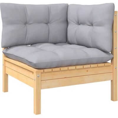 VidaXL Gartentisch - Holz, Stoff, Polyester - Modulares Gartensofa VidaXL Gartentisch - Holz, Stoff, Polyester - Modulares Gartensofa