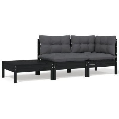 VidaXL Ulkotarjot - Massiivinen mäntypuu, Kangas, Polyester - Puutarhakalusteet VidaXL Ulkotarjot - Massiivinen mäntypuu, Kangas, Polyester - Puutarhakalusteet