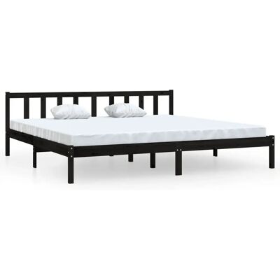 vidaXL 810106 Bettgestell - Schwarz - 200x200 cm vidaXL 810106 Bettgestell - Schwarz - 200x200 cm