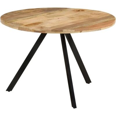 vidaXL Table à manger ronde en mango massif - Cuisine / Salle à manger - 110x75 cm vidaXL Table à manger ronde en mango massif - Cuisine / Salle à manger - 110x75 cm